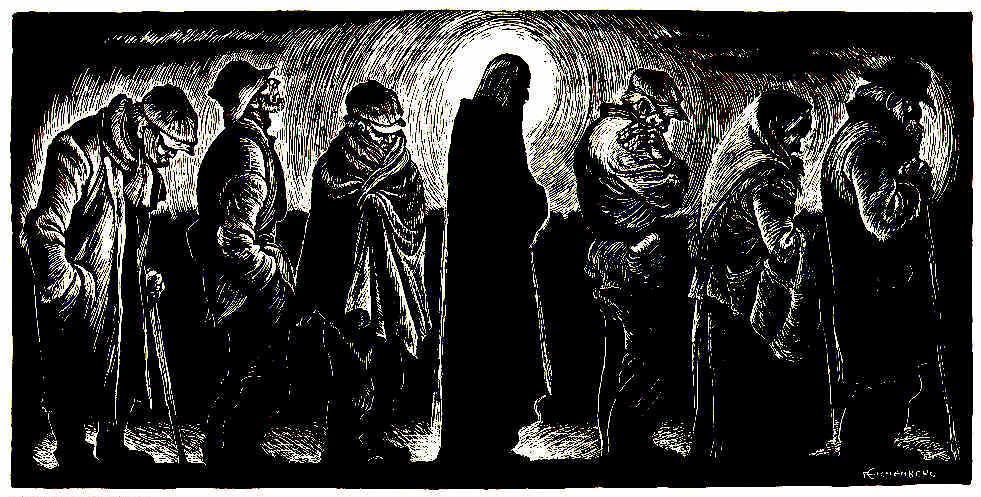 Fritz Eichenberg: Christ of the Breadlines, 1951