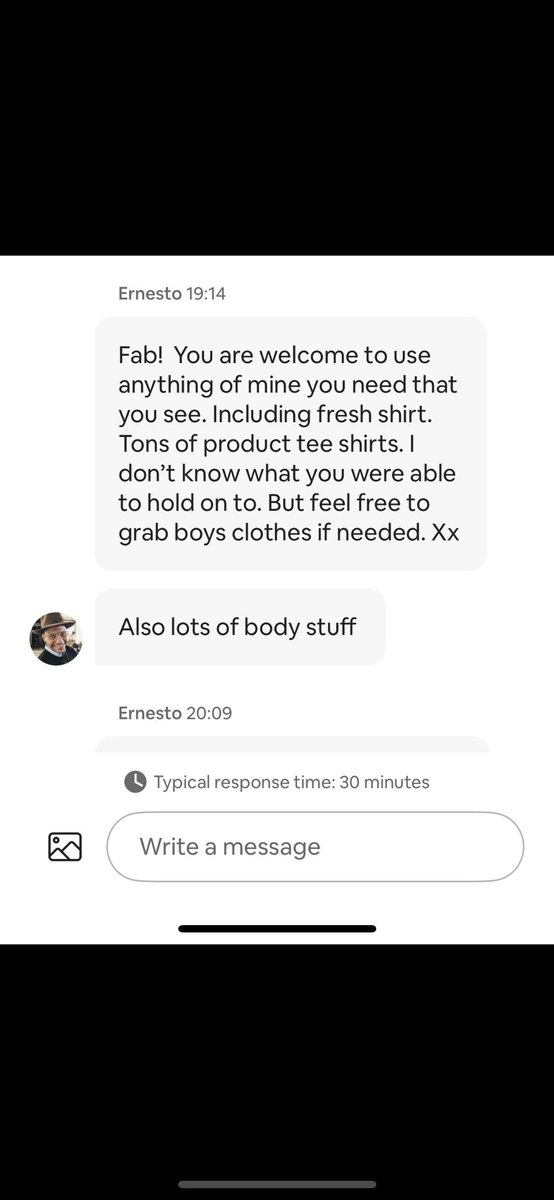 JazLeeJones's tweet photo. + if it’s a “private space” why is he suggesting I take clothes out of there for my personal use. This man has been vindictive and retaliatory the moment I reported him for sexual harrassment/invasions of privacy + should be delisted from the app pronto before he does it again https://t.co/JmtuBBqyUz