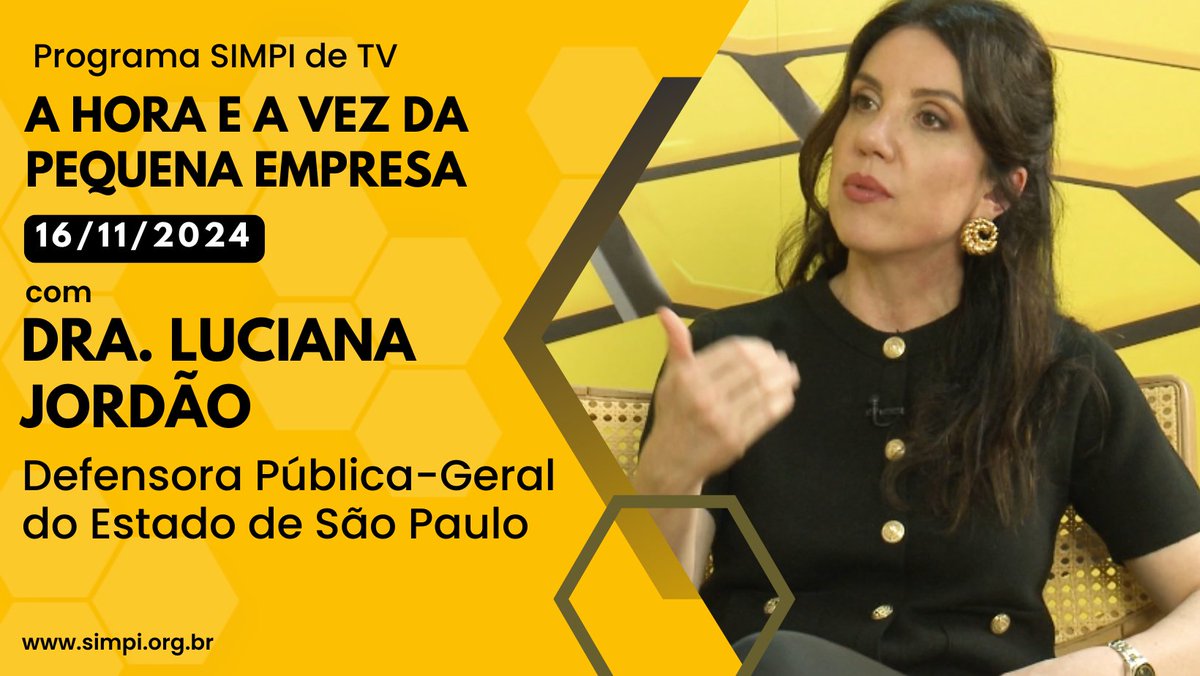SIMPI_SP's tweet photo. Olá! Neste final de semana, recebemos a Dra. Luciana Jordão, Defensora Pública-Geral do Estado de São Paulo, Confira!
https://t.co/0p9iDMmcy8

Sábado, 13, pela Rede Vida e domingo, 11h55 pela Rede TV +49 TVs: https://t.co/AQxB805CbO

#defensoriapublicasp #simpisp https://t.co/72x6p8tok0