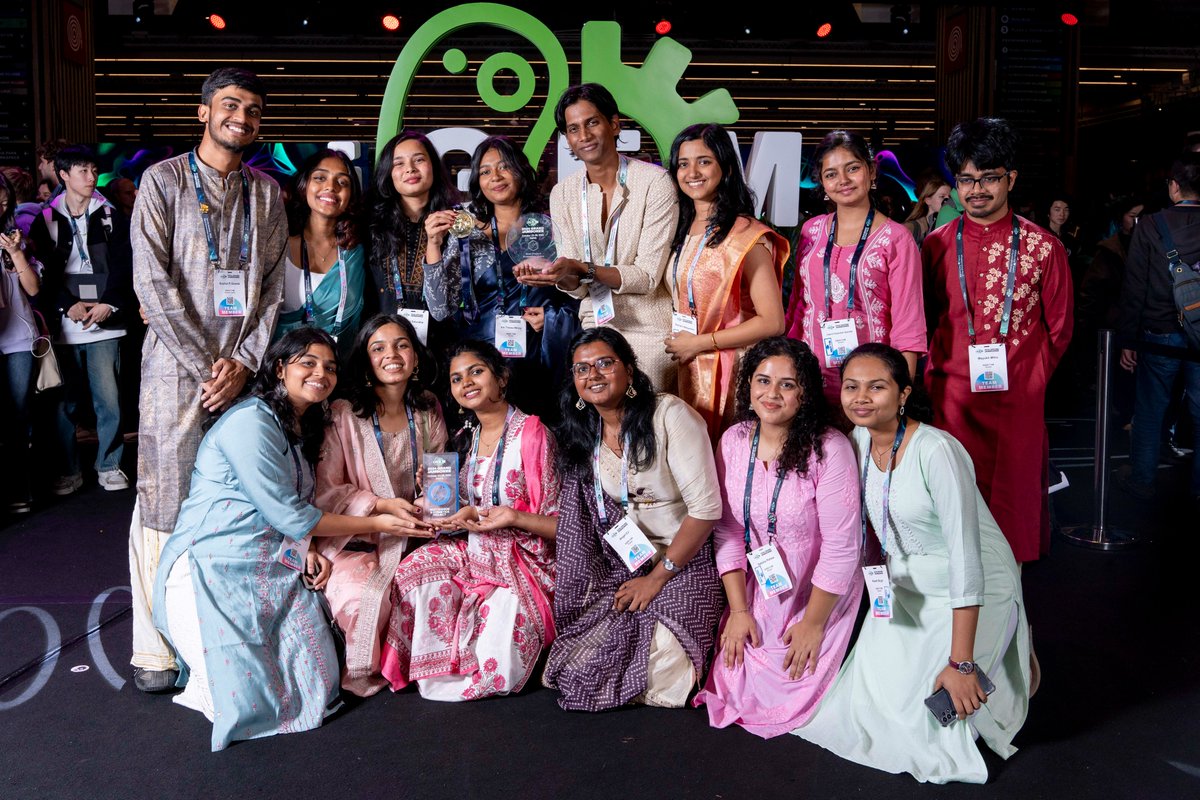 igem_iisertvm's tweet photo. We’re thrilled to announce that we’ve won the Best Fashion &amp; Cosmetics Project award, Best Promotional Video award and Gold Medal at iGEM 2024 grand jamboree!  A big thank you to our wonderful team and everyone who made this journey possible. We couldn’t have done it without you! https://t.co/5YtMNm9xHa