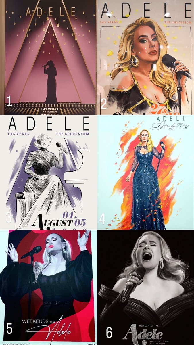 theycallm3carol's tweet photo. Which has been your favorite poster style from Weekends With Adele? https://t.co/oNx8dRFVA5