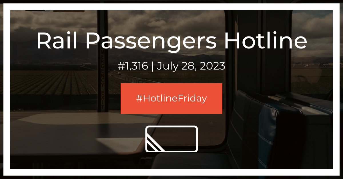 🚅 Rail Passengers Association: Hotline #1,374 - mailchi.mp/narprail/hotli…