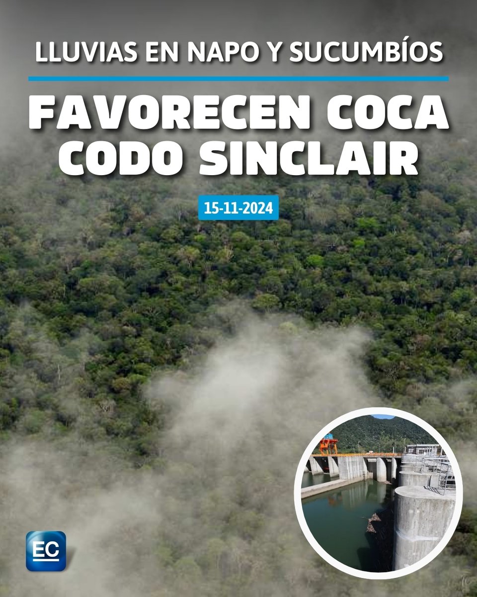 elcomerciocom's tweet image. ⛈️ #CocaCodoSinclair registra precipitaciones en sus alrededores, al contrario de la situación que enfrenta el #Austro: elcomercio.com/actualidad/llu…