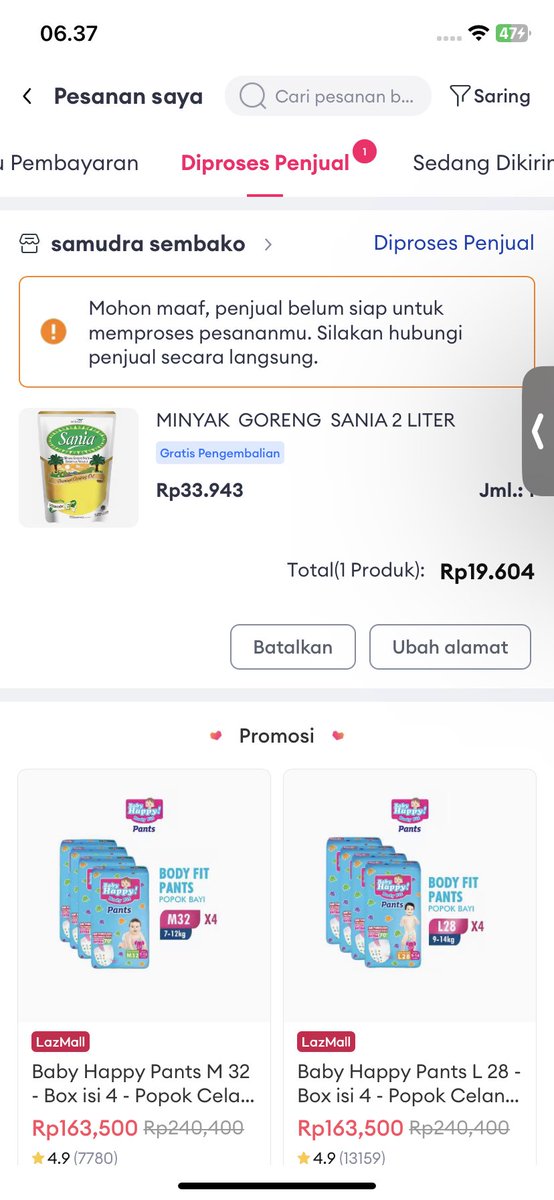 mbahpre's tweet photo. Min kenapa ini toko yg d rekomenadasikan lazada selalu bkin ulah ga ngirim barang, buanh2 vc saja bkin males belanja d sni 
Tp masih eksis aja @LazadaIDCare @LazadaID https://t.co/cnz7299jev