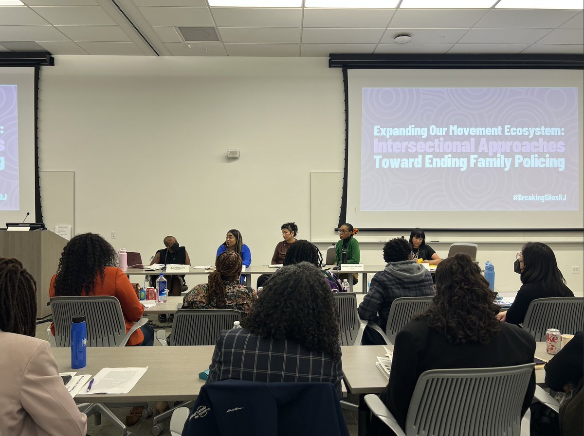 Tune into the "Expanding Our Movement Ecosystems: Intersectional Approaches Toward Ending Family Policing” panel with Ash Williams, Jasmine Frye Soucy, Lucy Khan, Michaels Taylor, and Tina Rios. Follow along the 🧵for more! #BreakingSilosRJ <a href="/movfamilypower/">Movement for Family Power|@movfamilypower.bsky.soc</a>