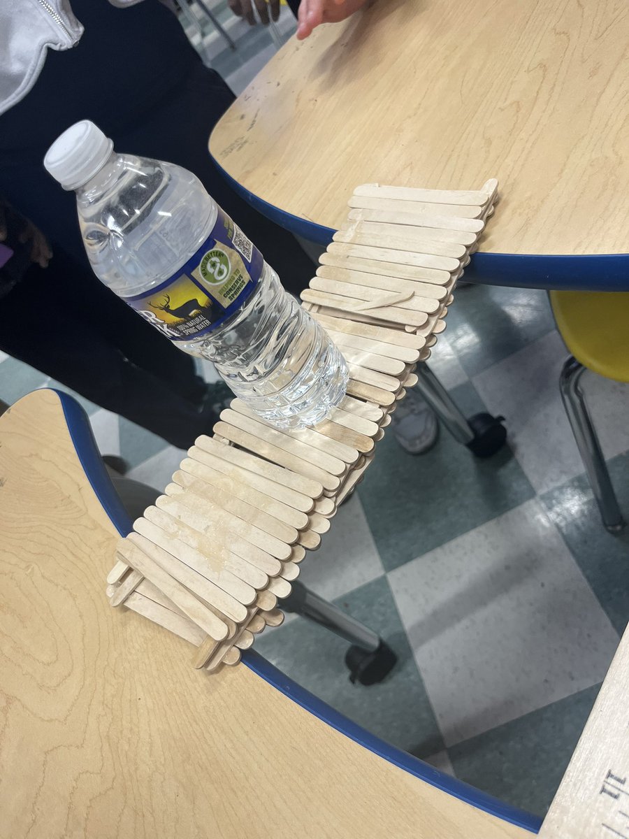 MsPepeLibrarian's tweet image. Fifth grades @s4_belleville &amp;amp; @S3_Belleville finished their bridge construction and testing phase! I’m so happy to report that all bridges were durable enough! #STEMeducation #engineeringdesign @missmacbps