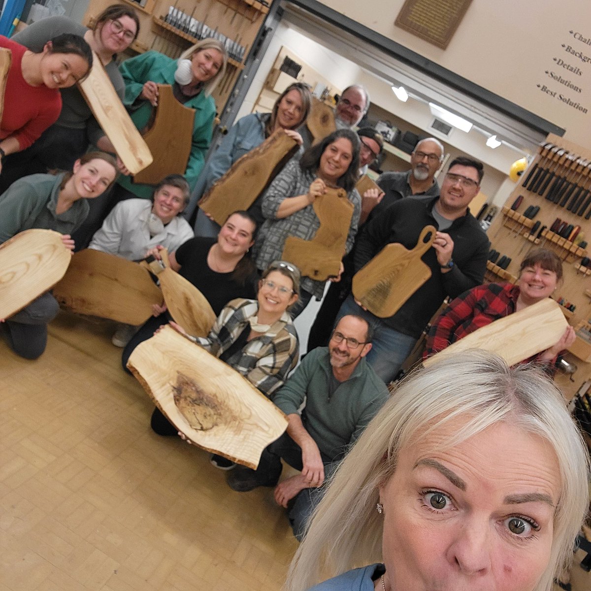enaholtermann's tweet photo. 💙💛❤️ We just had the best couple of days, didn't we!?! Thank you @QueensEduc staff for joining Bob, Brian, and I for this fun and engaging @queensu BeWell Charcuterie Board Workshop!! 🫶🙏  #DREAMTEAM #staffwellness #BeWell #makers #TeamBuilding #LoveMyJob https://t.co/Tkb1oFynYy