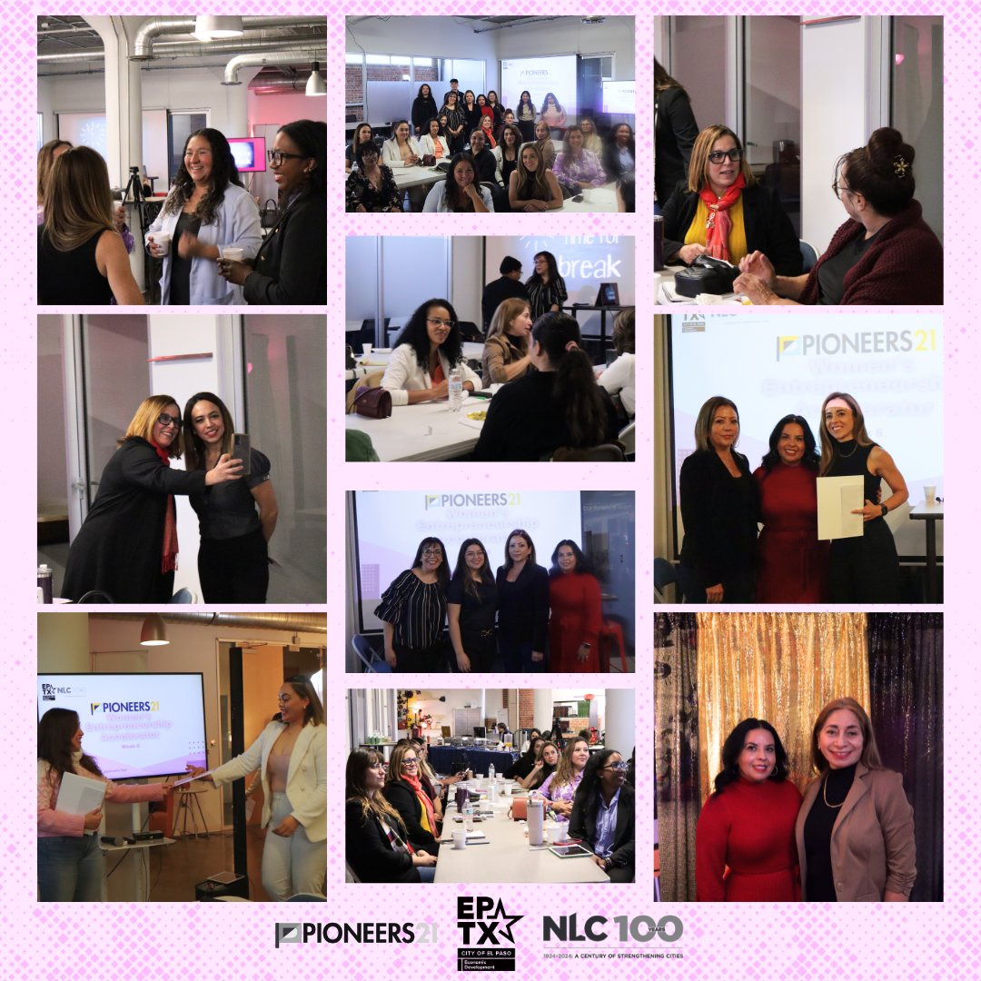 Today we wrapped up Women’s Entrepreneurship Accelerator! A special thank you to Dr. Patricia Delgado for leading our closing topic and a huge shoutout to @eptxecondev  and the <a href="/leagueofcities/">National League of Cities</a> for their continued support.
Check out more pictures here: boothpics.com/7UFB/2ycr1n 📸