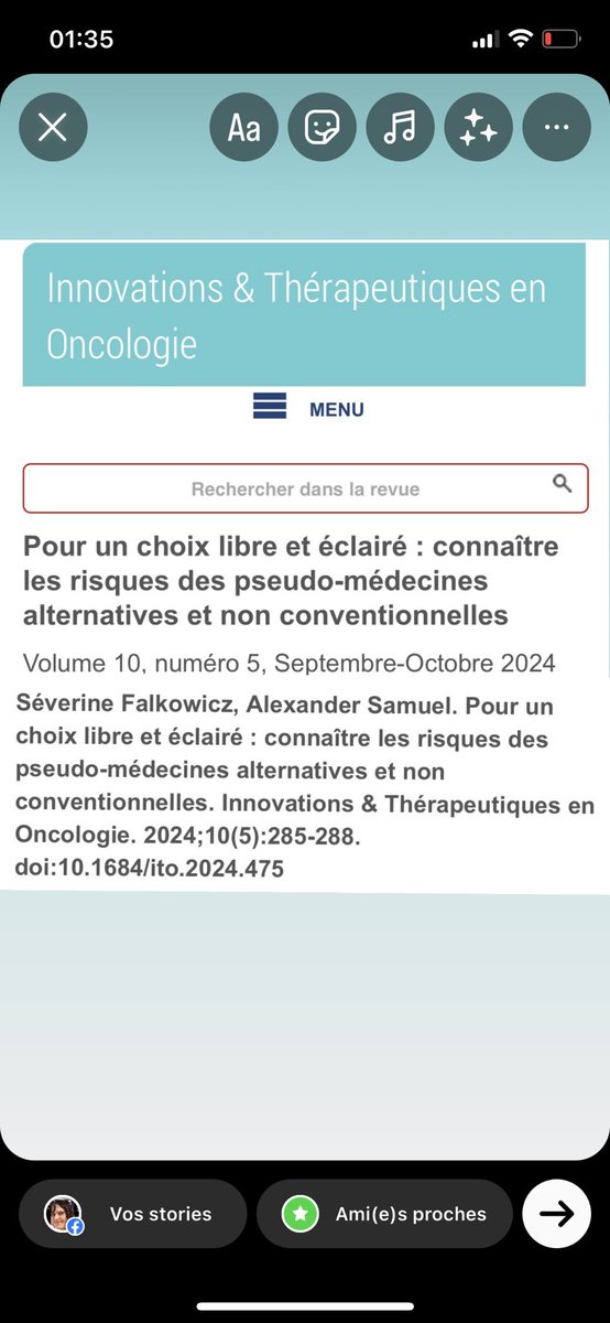 Parution <a href="/AlexSamTG/">Alexander Samuel</a> et moi dans la revue ITO. Pour un choix libre et éclairé : connaître les risques des pseudo-médecines alternatives et non conventionnelles.
jle.com/fr/revues/ito/…