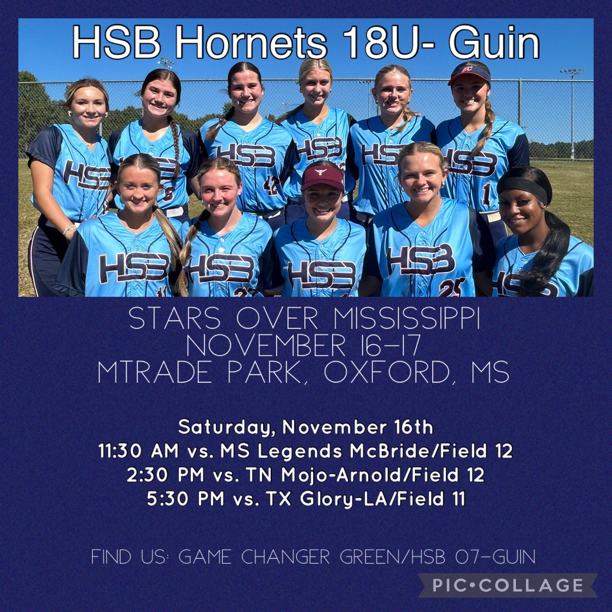 We finish up the fall season this weekend in the beautiful town of Oxford, Mississippi.  Come check us out!
