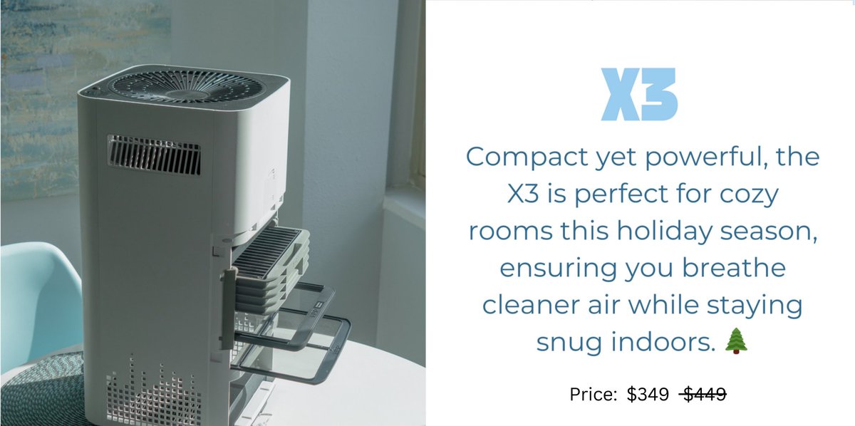 KronosAir's tweet photo. 🚨 Black Friday Starts Today! 🚨

Save BIG and breathe easy this holiday season! 🎁✨ From November 15 to December 4, grab massive savings on our top-rated air purifiers and more. 🏠💨

💸 Save Hundreds and enjoy cleaner, healthier air for you and your loved ones.

Don’t miss out—shop now at https://t.co/ruNbzFovYN and experience the difference! 🛒

#BlackFriday #AirPurifiers #SaveBig