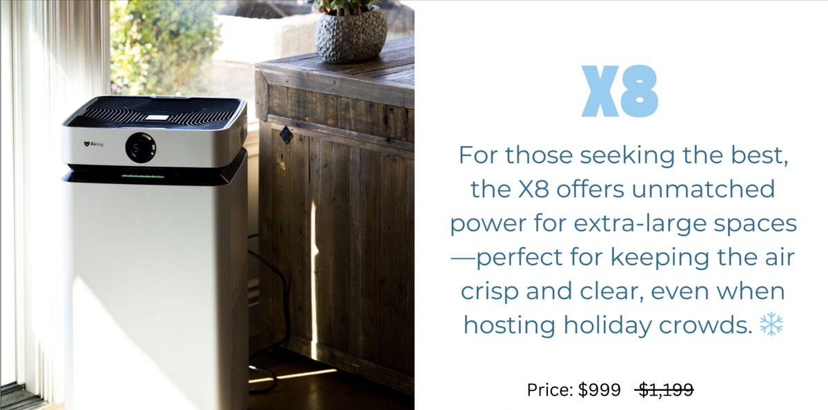 KronosAir's tweet photo. 🚨 Black Friday Starts Today! 🚨

Save BIG and breathe easy this holiday season! 🎁✨ From November 15 to December 4, grab massive savings on our top-rated air purifiers and more. 🏠💨

💸 Save Hundreds and enjoy cleaner, healthier air for you and your loved ones.

Don’t miss out—shop now at https://t.co/ruNbzFovYN and experience the difference! 🛒

#BlackFriday #AirPurifiers #SaveBig