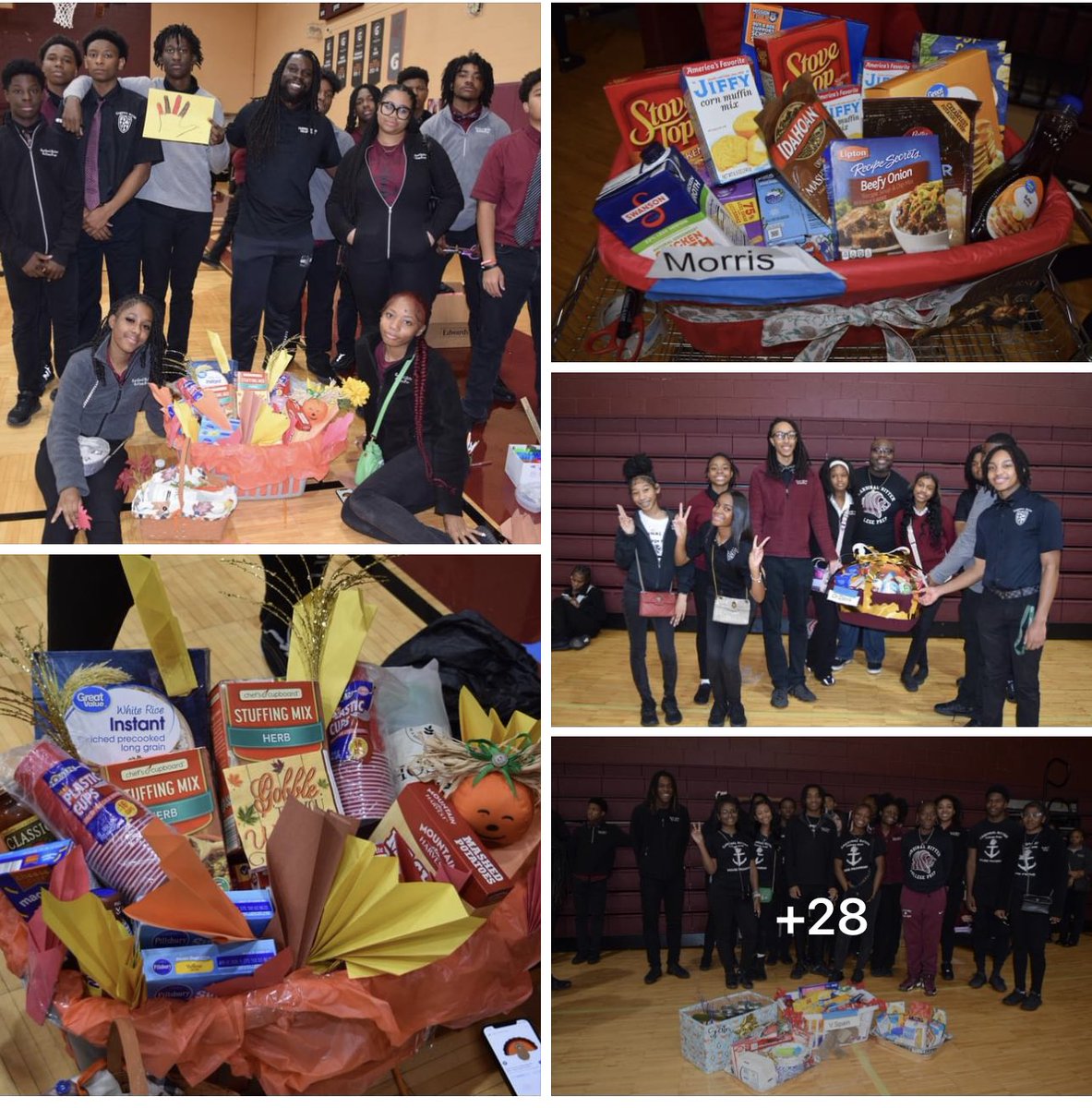 It's the season of giving at CRCP! Today during Family Time our scholars put together food baskets for families in need. Well done scholars! We know these baskets will be loved and appreciated by families this Thanksgiving!

#Community #Gratitude #Giving #Thanksgiving  #LionPride