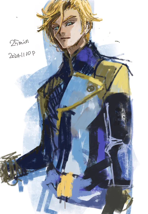 In order to get bette, I do practice my drawing. These 20 min sketches are part of my challenge ガンダムキャラで絵の練習