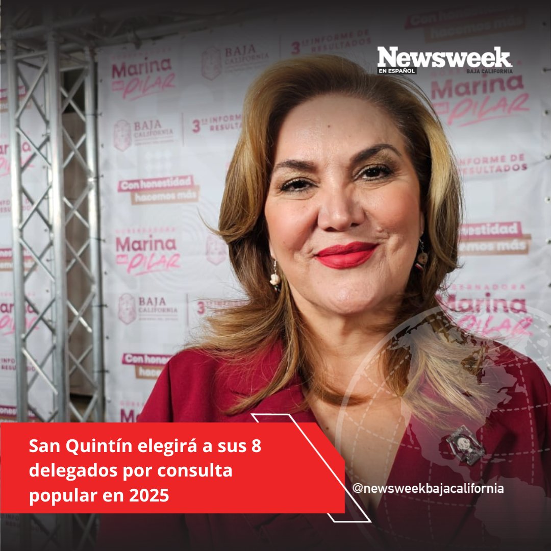 BCNewsweek's tweet photo. La elección de los 8 delegados en San Quintín será a través de una consulta popular que estará a cargo de un comité municipal, informó la alcaldesa Míriam Cano. https://t.co/P81QzWFpSq