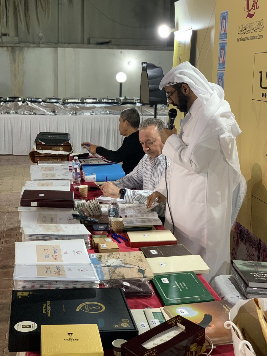 youthobbies's tweet photo. مقتطف من المزاد السنوي لطوابع و العملات الذي نظمه المركز القطري لهواة الطوابع و العملات بمقر المركز  @MOCQatar https://t.co/CgndudnQT9