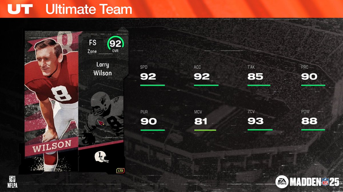 EASPORTS_MUT's tweet photo. You can almost hear the @NFLFilms trumpets on Legends RL14 🎺

Dropping tomorrow! #Madden25 https://t.co/34T9C5XUnU