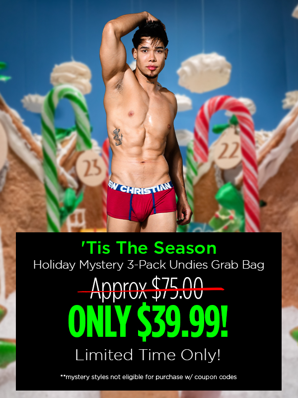 andrewchristian's tweet photo. 'Tis The Season
Holiday Mystery 3-Pack Undies Grab Bag
Approx $75.00 ONLY $39.99!
Limited Time Only!
https://t.co/MRBYLQCV4n
**mystery styles not eligible for purchase w/ coupon codes
#3pack #grabbags https://t.co/xjsCMSz0M9