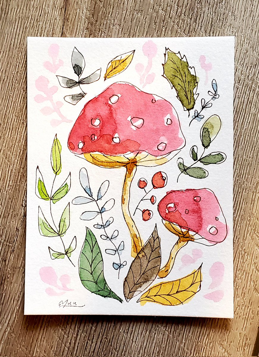 落書きキノコ🍄

#水彩画 #イラスト #アナログ絵 #art #watercolor #illustration #artwork #絵描きさんフォロバ100