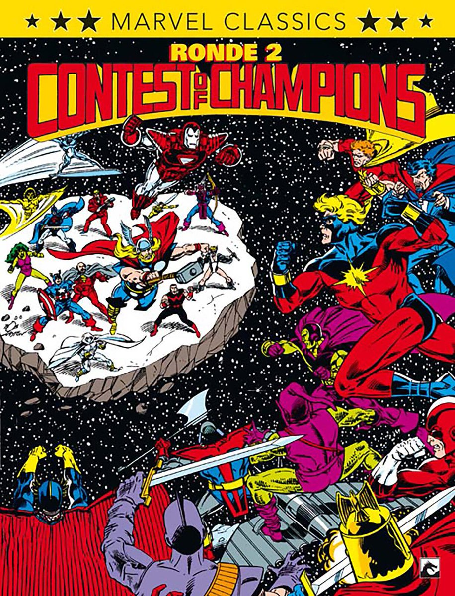stripland_BENL's tweet image. Vervolg op Contest of #Champions is als Ronde 2 verschenen in de #MarvelClassics reeks van #DarkDragonBooks. Een must-have voor alle verzamelaars van klassieke #Marvel-verhalen waaronder veel #JuniorPress. Nooit eerder vertaald en nu eindelijk verkrijgbaar in een dikke bundeling.