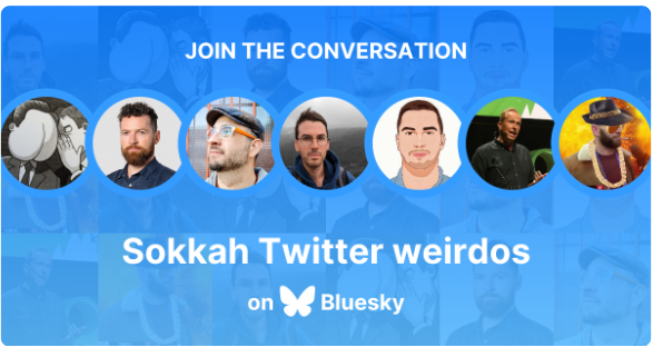 james_r_mcgrath's tweet image. Howdy all -- the BluSky #sokkahtwitter starter pack is up to 43 peeps. Using this link is a handy way to plug into the conversation without needing to laboriously find people individually, making the switch just the bit easier.

go.bsky.app/26q5G3v