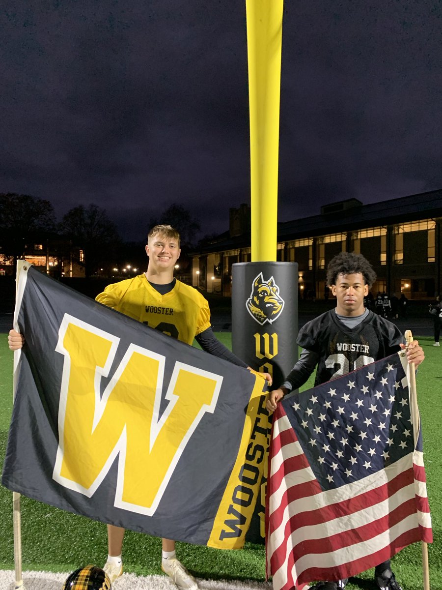 Coach_Colaprete's tweet photo. Congrats to Luke Snowbarger @lsnow05 major Education & Mathematics & Winston Dunn @notwinnston_ major Biology! Our Week 10 flag-bearers for their performance this week. Find A Way! #GoScots #WoosterAlumni #FightingScots #WooNation! https://t.co/fN4Z3XKMrL