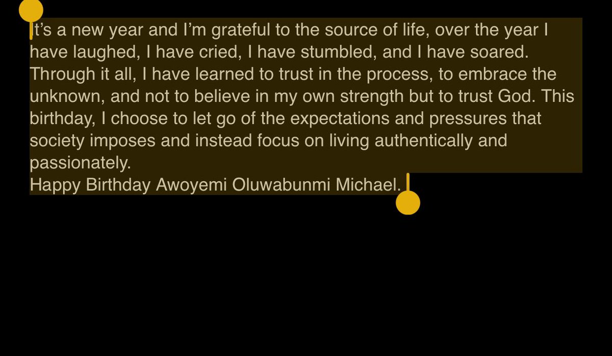 I have stumbled, and I have soared. Through it all, I have learned to trust in the process, to embrace the unknown, and not to believe in my own strength but to trust God.
Happy Birthday Awoyemi Oluwabunmi Michael.