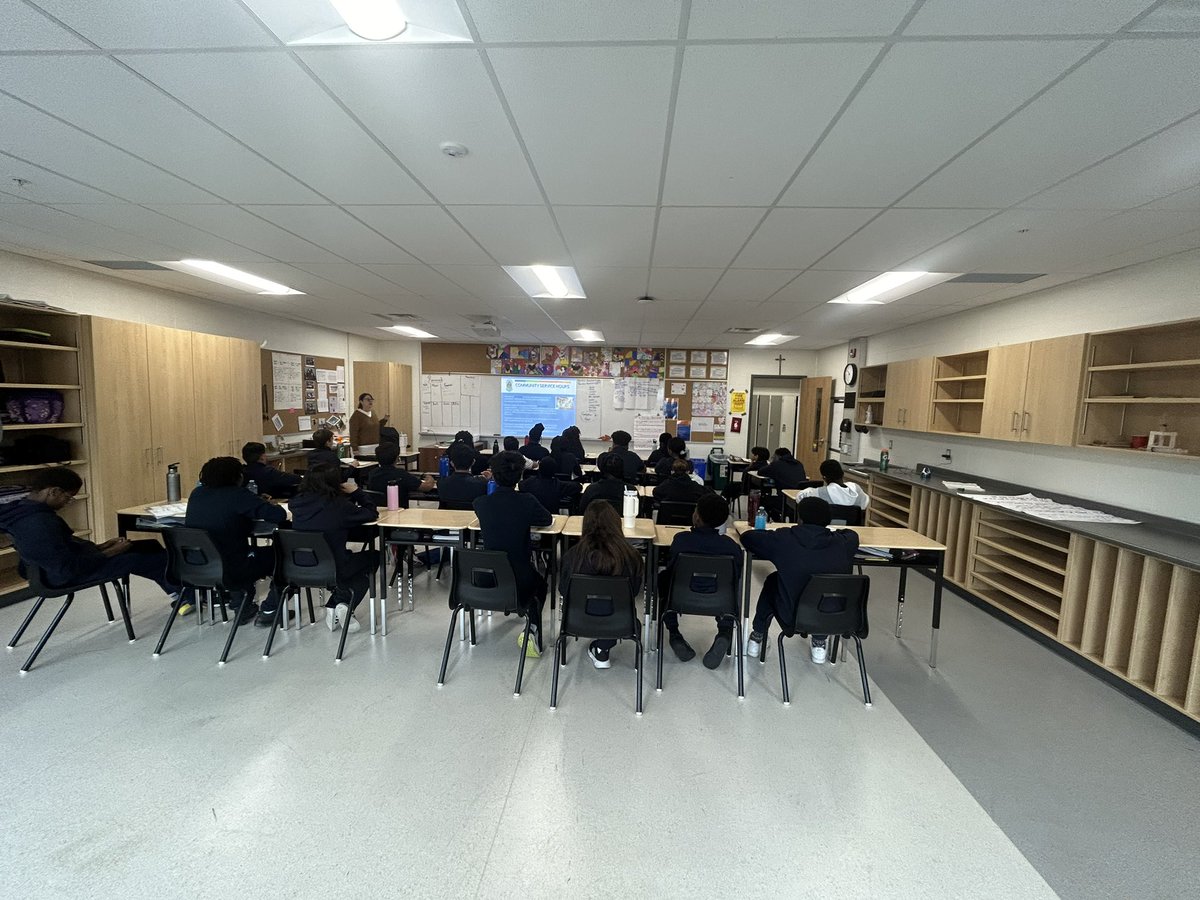 Thank you to Mrs. Sneyd from <a href="/StKateriHCDSB/">St Kateri Tekakwitha CSS</a> for coming in and speaking to the class about planning for Grade 9 and reminding us that success means choosing the best option for you @StVeronica10