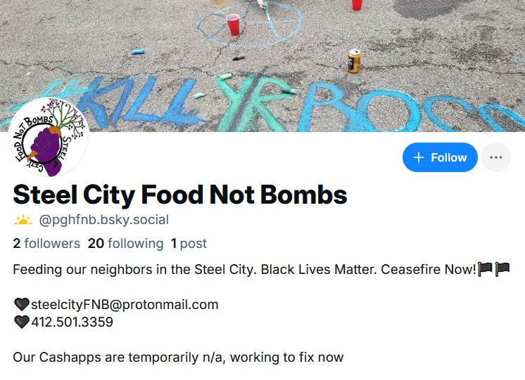 Steel City Food Not Bombs 💣 tweet media