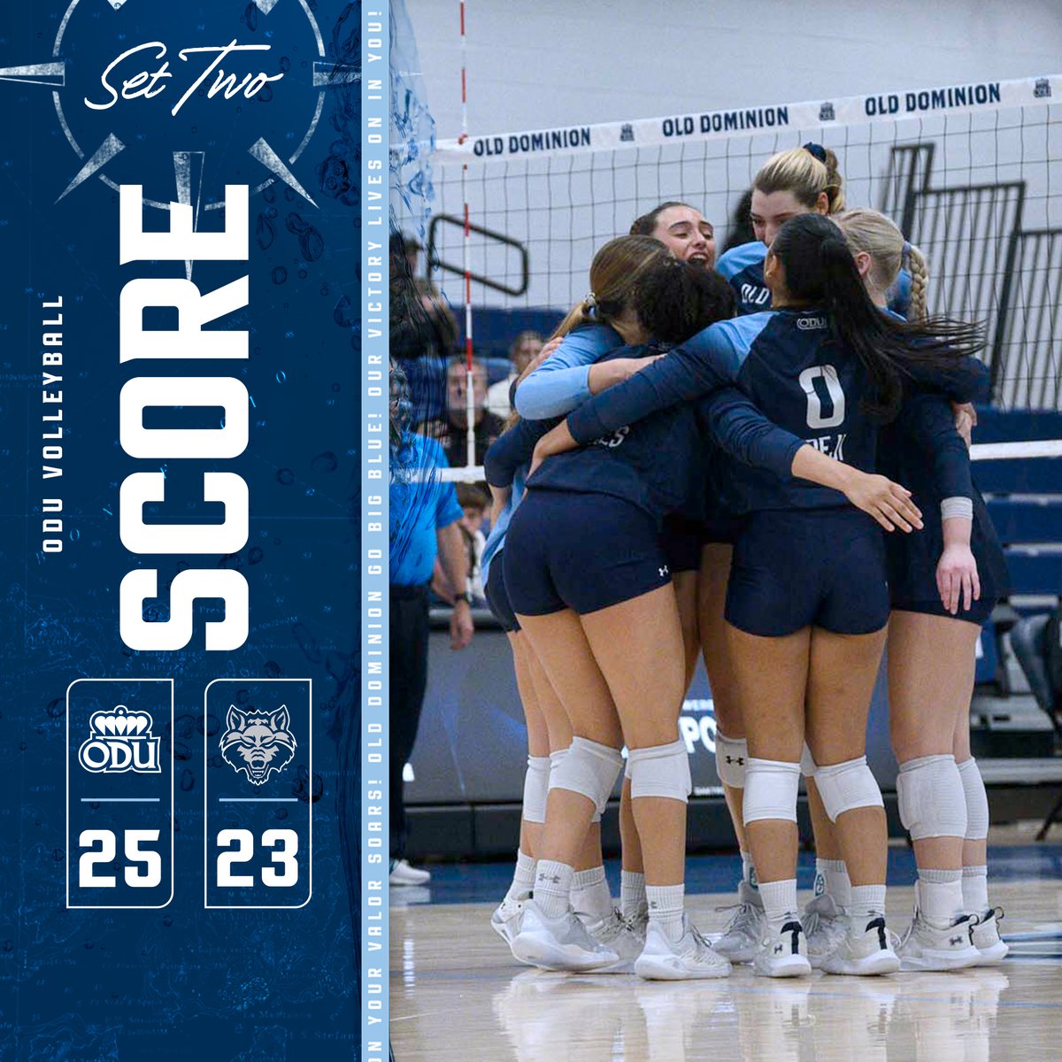 ODU evens the match at a set apiece!

Set 2
ODU: 25
ASU: 23

#ODUSports | #ReignOn | #Monarchs