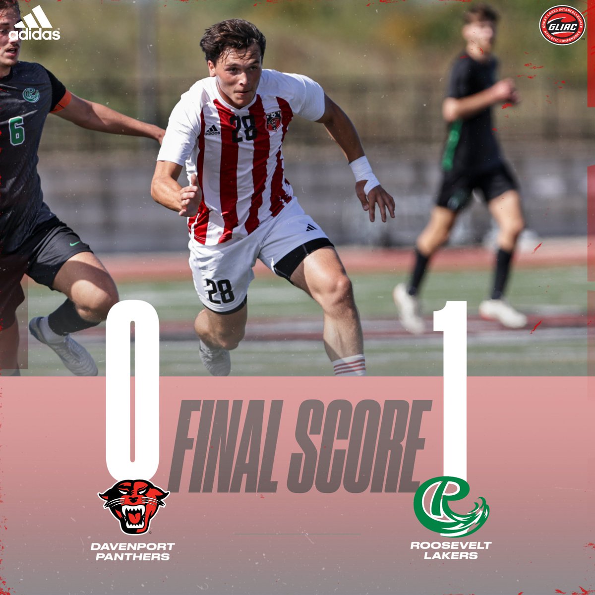 Final for DU.

Postseason conference play closes after a 1-0 loss in the GLIAC Tournament Semifinals.

The Panthers are currently ranked No. 7 in the NCAA Super-Region 3 standings and will wait for the results of the 2024 NCAA Division II Men's Soccer Selection Show, which will