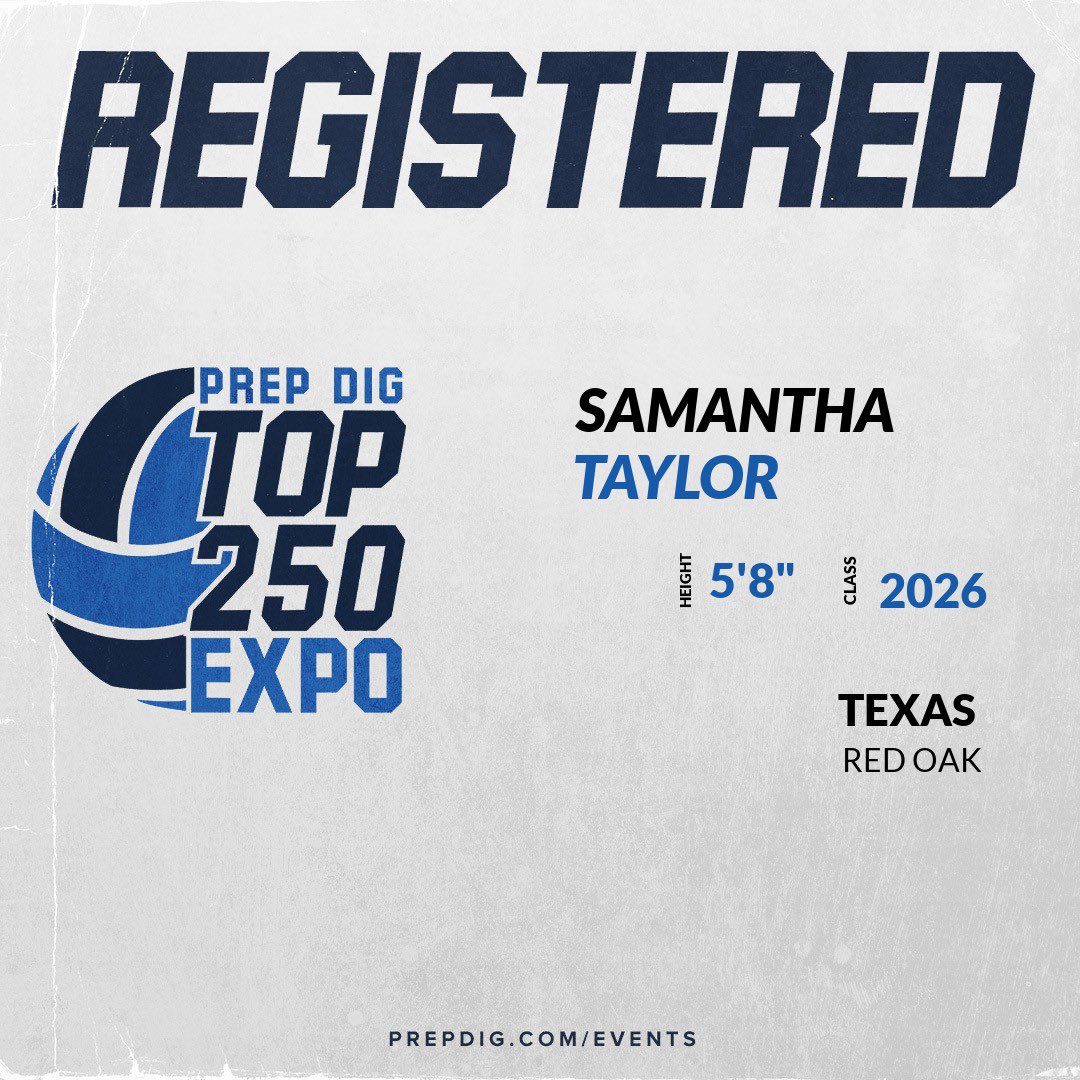Samantha Taylor (@samantha_t13) on Twitter photo Iβll be attending the Prep Dig showcase!! ππ₯ <a href="/PrepVolleyball/">PrepVolleyball.com</a> <a href="/PrepDig/">Prep Dig π</a> <a href="/GMsportsmedia1/">GM Sports Media</a> Iβll be attending the Prep Dig showcase!! ππ₯ <a href="/PrepVolleyball/">PrepVolleyball.com</a> <a href="/PrepDig/">Prep Dig π</a> <a href="/GMsportsmedia1/">GM Sports Media</a>