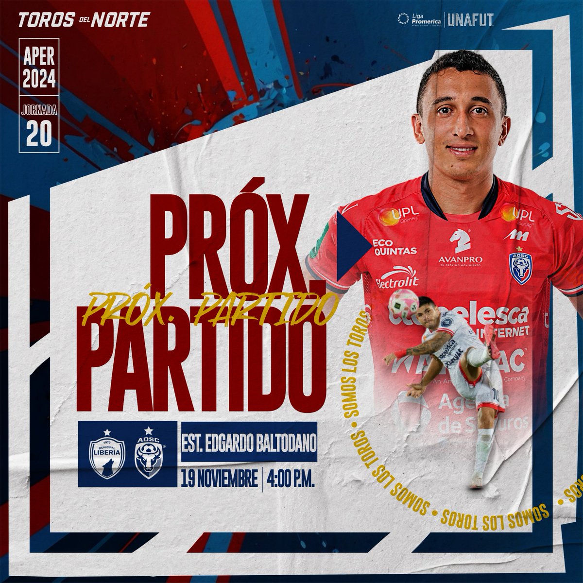 adsancarlos's tweet photo. #Reprogramado
🏆 Jornada 20 Liga Promerica Apertura 2024
⚽️ Liberia - San Carlos
🏟 Edgardo Baltodano Briceño
📅 Martes 19 de noviembre
⏰ 4:00 pm
📺 @FUTVCR
#SanCarlosMasQueFutbol #Toros 🐂 💙❤️ https://t.co/AmV9AYC6Yi