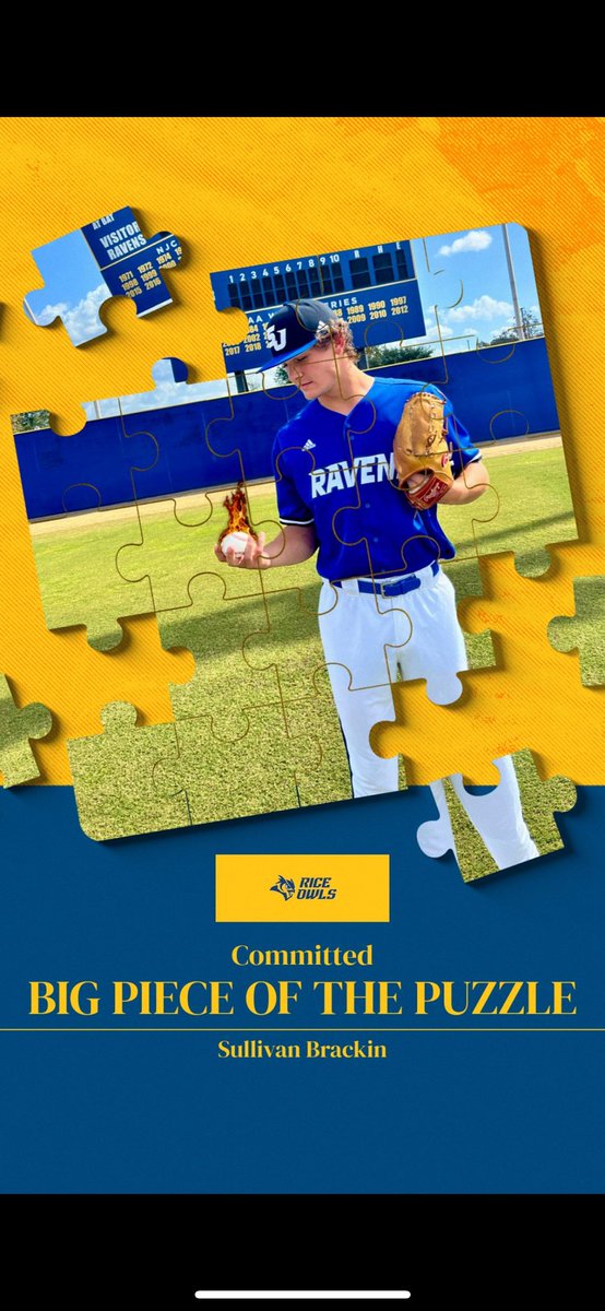 Sullivan Brackin (@sullybrackin) on Twitter photo I am extremely grateful and blessed to announce that I will continue my academic and baseball career at Rice University! I want to thank <a href="/CoachWeaver12/">Weaver</a> <a href="/SanJacRaven43/">C⭕️achK43</a> <a href="/Josh_Zeid14/">Josh Zeid</a> for giving me the opportunity to prove myself. Hoot’em! 🦉 <a href="/coach_bangs/">Parker Bangs</a> <a href="/cruz22/">Jose Cruz, Jr.</a> <a href="/RiceBaseball/">Rice Baseball</a> I am extremely grateful and blessed to announce that I will continue my academic and baseball career at Rice University! I want to thank <a href="/CoachWeaver12/">Weaver</a> <a href="/SanJacRaven43/">C⭕️achK43</a> <a href="/Josh_Zeid14/">Josh Zeid</a> for giving me the opportunity to prove myself. Hoot’em! 🦉 <a href="/coach_bangs/">Parker Bangs</a> <a href="/cruz22/">Jose Cruz, Jr.</a> <a href="/RiceBaseball/">Rice Baseball</a>