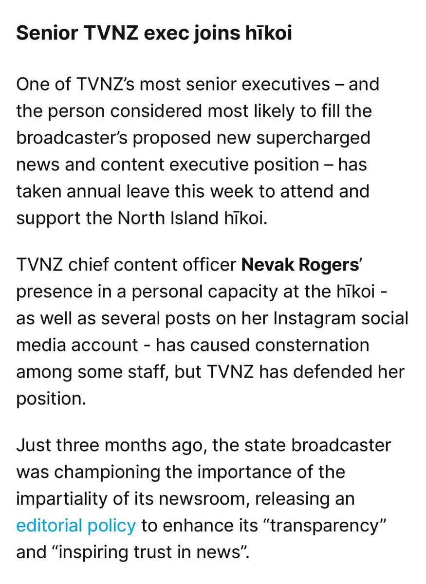 actparty's tweet photo. Senior TVNZ executive joins the hikoi. You couldn’t make this up. https://t.co/VofBaXVs85