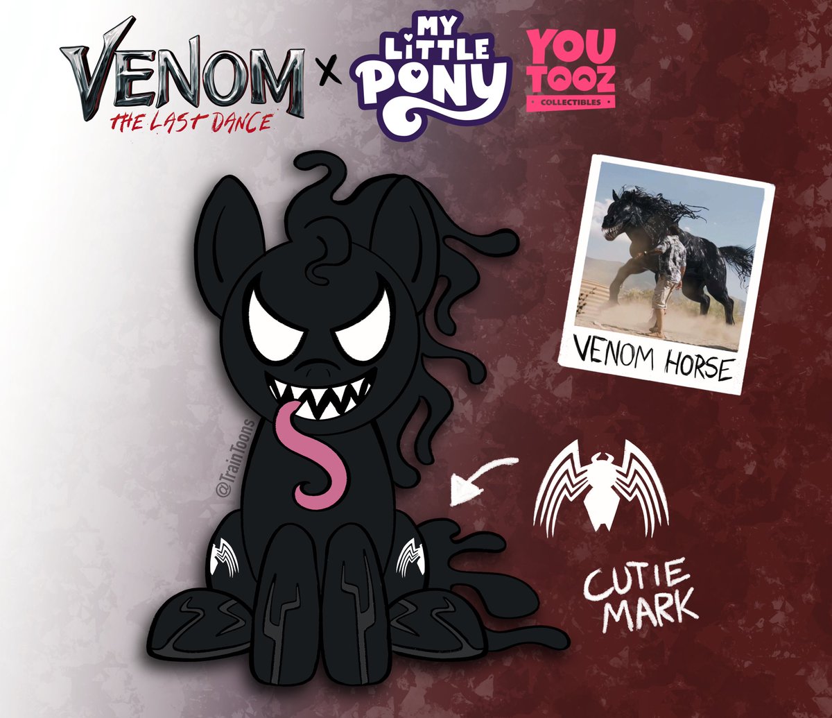 I couldn’t help myself, just like Venom, I love horsey. #mlptooz