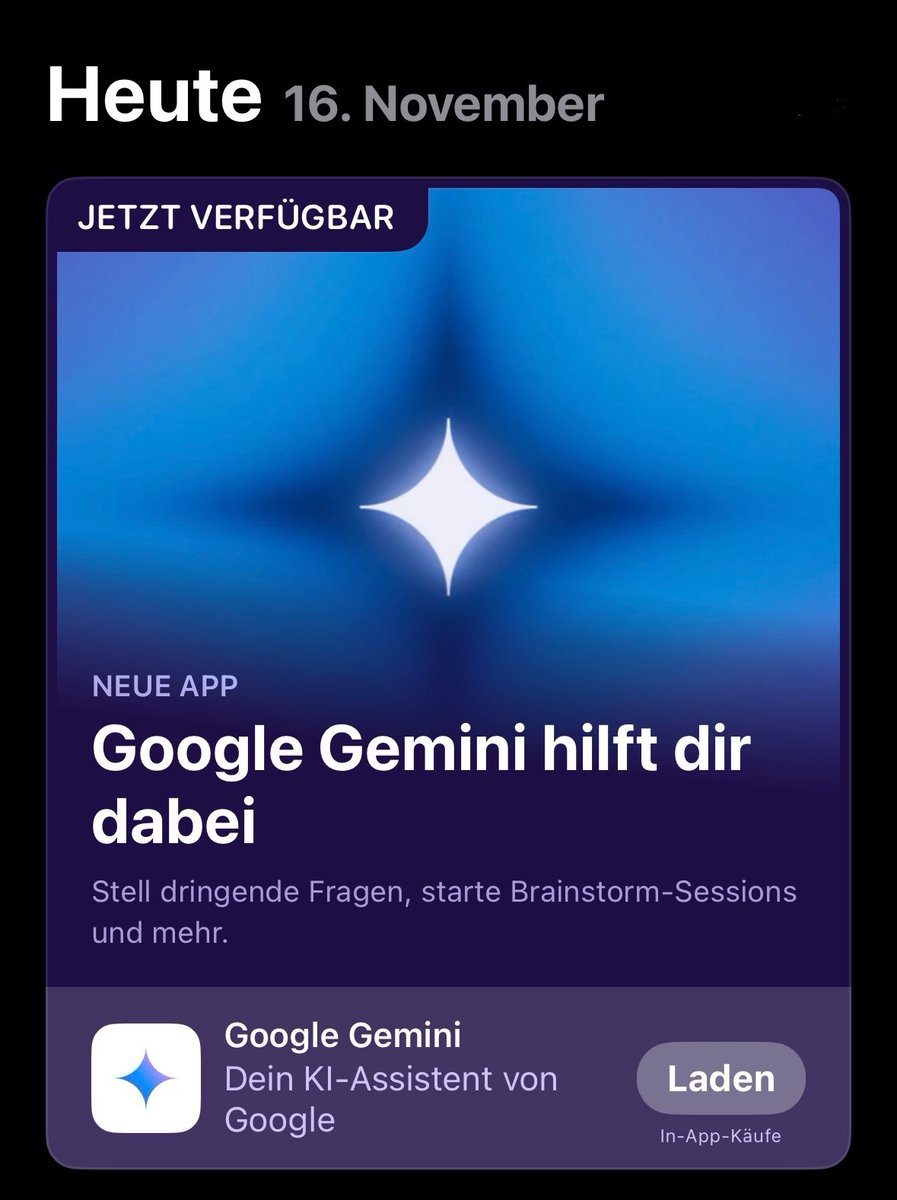 CouchPad's tweet photo. Schon traurig, dass auf der Startseite vom #AppleStore Werbung für #GoogleGemini angezeigt wird! #appleintelligence ⁦@Apple⁩ https://t.co/520UGZlHhJ