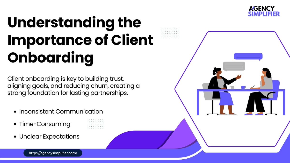 SimplifyAg's tweet photo. Simplify Your Client Onboarding with Agency Simplifier! 🚀
Get started today and simplify your agency’s workflow! ✨
Read More: https://t.co/5vlKEn3CNF
#ClientOnboarding #AgencySimplifier #StreamlineYourAgency #BoostEfficiency #GrowYourBusiness #SimplifyYourWork https://t.co/hrmNR3rzlf