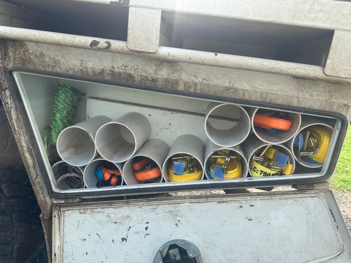 A little bit of weekend puttering. Sick of dealing with tangled straps.