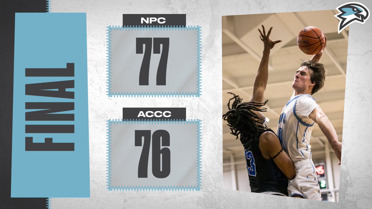 NPC 77
Allen County Community College 76
Final
#NPCHawks #NJCAA #ThisIsNPC