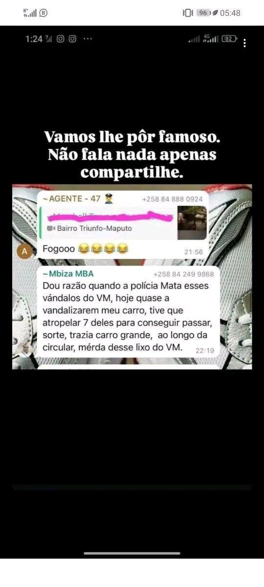 Não diga nada, apenas retweet😤💔❤️✊🏾🇲🇿