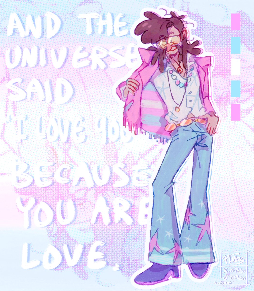 pluubyy's tweet image. keep fighting 🏳️‍⚧️ 
#TransAwarenessWeek 
#gravityfalls #FiddlefordMcGucket