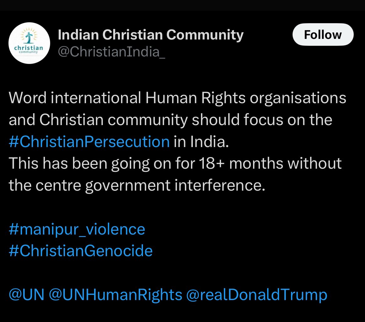 ✅Fact Check: Kuki Millitants massacred a whole family of Meiteis, including babies. 
Meiteis are Hindus or Sanamahi. 
Yet these missionaries and Congress propaganda machines are still spreading misinformation, even using the photo of Meitei Hindus fleeing after their houses got