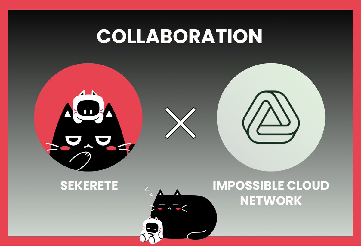 Sekerete 🐈⬛ (@sekerete_) on Twitter photo We are glad to announce that we have collaborated with <a href="/ICN_Protocol/">Impossible Cloud Network</a>
Check out our discord to secure spot and don’t miss out! We are glad to announce that we have collaborated with <a href="/ICN_Protocol/">Impossible Cloud Network</a>
Check out our discord to secure spot and don’t miss out!