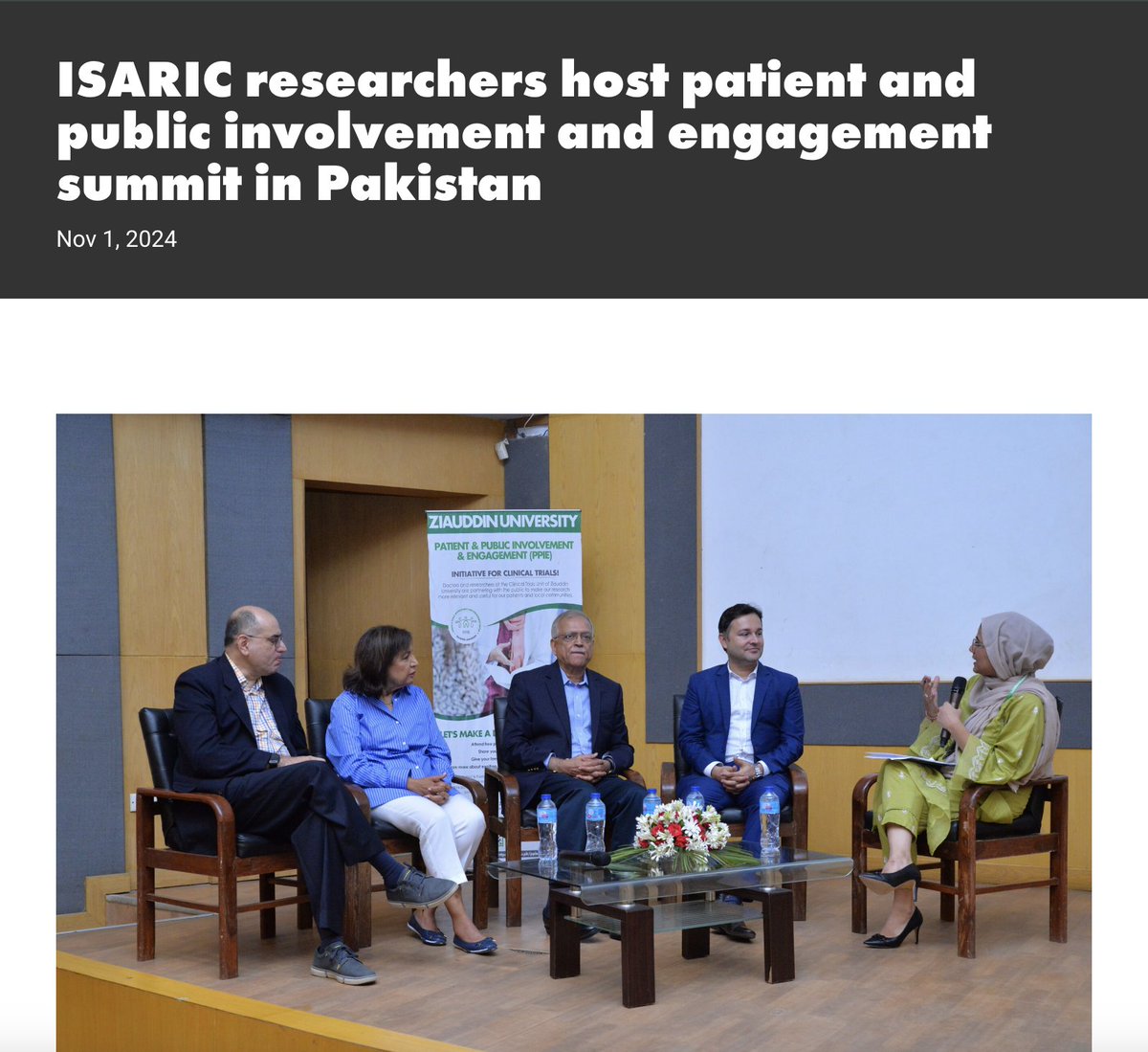 Thanks to <a href="/ISARIC1/">ISARIC</a> for highlighting our public engagement summit in Pakistan in this blog post as well as supporting our activities to bring the patient voice into clinical research

Read more here: isaric.org/isaric-researc…

#PPIE #communityengagement