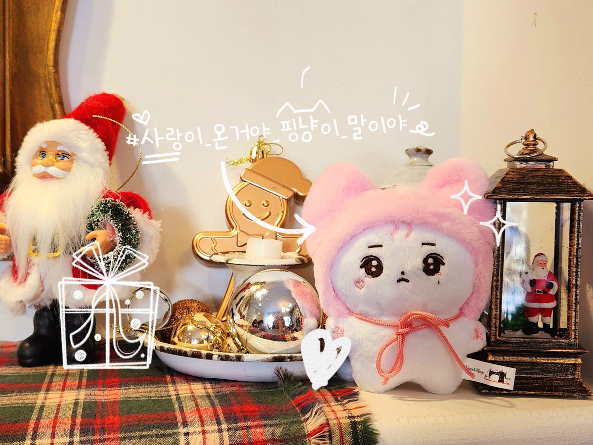 #사랑이_온거야_핑냥이_말이야

핑냥이도 미리메리크리스마스😍