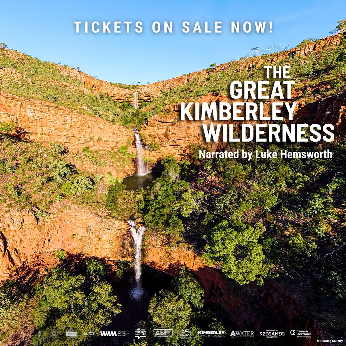 🌟 Just ONE WEEK to go! 🌟 

Don't miss the WORLD PREMIERE of our brand-new 360º 3D #VR documentary, 'THE GREAT KIMBERLEY WILDERNESS', narrated by Luke Hemsworth at <a href="/wamuseum/">Western Australian Museum</a> 

🗓️ Screening: 23 November 2024 – 28 April 2025 

🎫 Book your tickets here: visit.museum.wa.gov.au