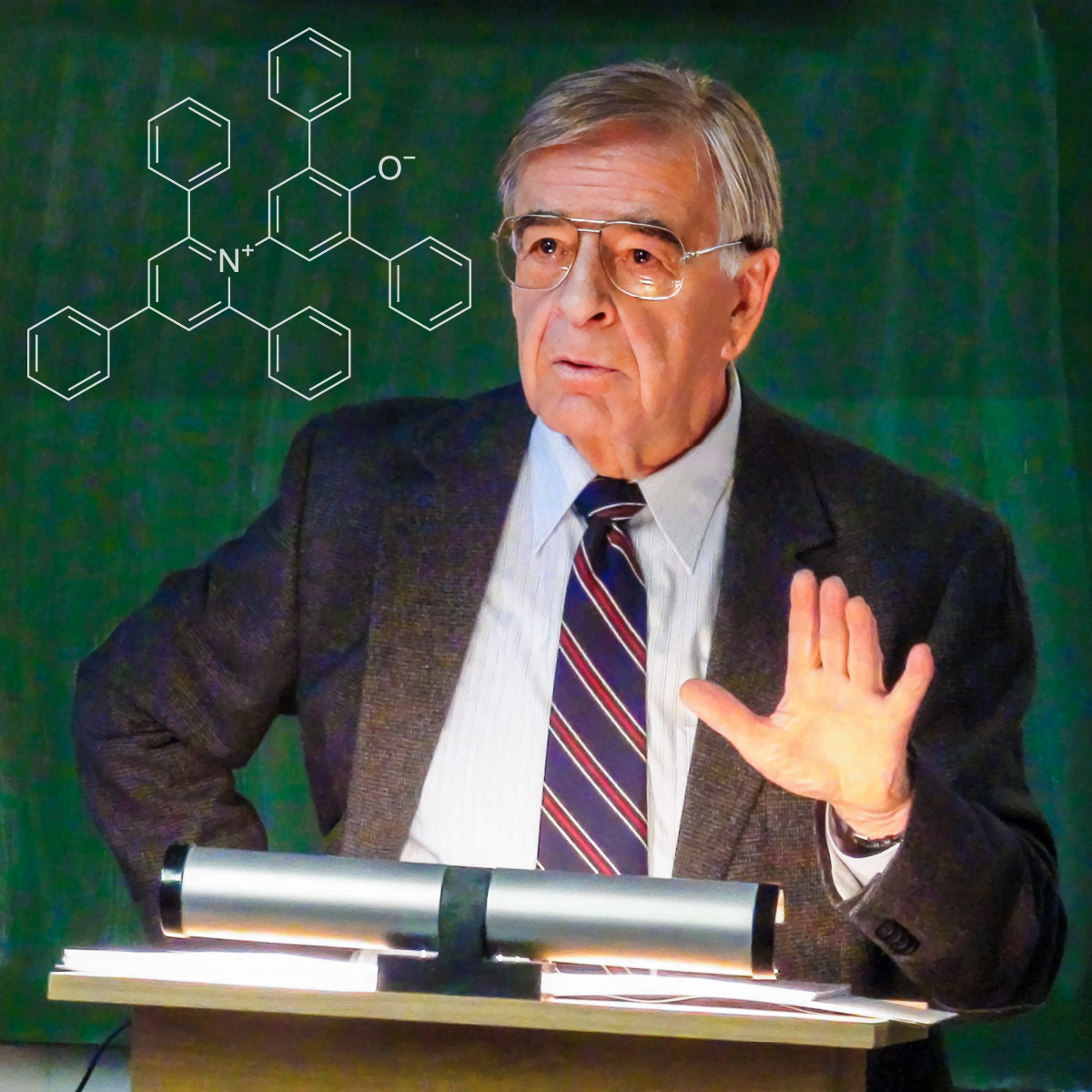 livesinchem's tweet photo. 🎁HBT Christian Reichardt @Chemie_UMR who turns 90 today. He championed synthetic and physical organic chemistry of dyes, and he is most famous for his work on solvent effects in chemistry. His book “Solvents and Solvent Effects in Organic Chemistry” https://t.co/GvBHs5CK20 first published 45 years ago has become a classic text that is available in the 4th Edition co-authored with Tom Welton https://t.co/4Cu5A1672e on @imperialcollege. Reichardt was born in Saxony, studied chemistry first in Leuna-Merseburg, formerly GDR, and then at Marburg, FRG where he received his PhD for work with Karl Dimroth https://t.co/M3UYMQxH8L. All his academic career he had spent at the Univ. of Marburg. He has given invaluable advice as a referee for numerous journals and most notably for @angew_chem.
#OrganicChemistry #SyntheticChemistry #PhysicalOrganicChemistry #OrganicSynthesis #DyeChemistry #ChemicalSynthesis #Solvatochromism #PhysicalChemistry