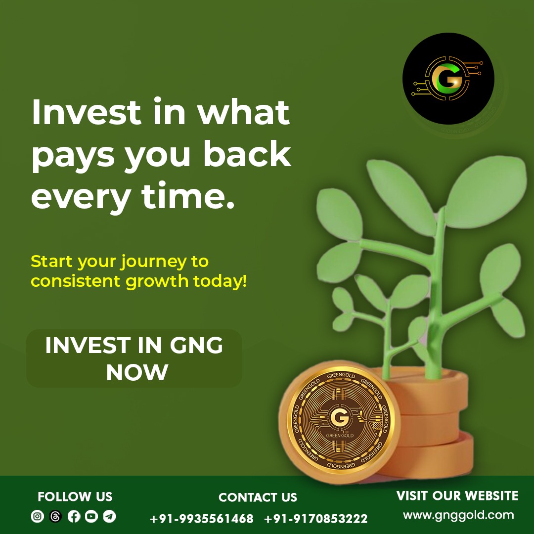 Greengold2023's tweet image. Invest in what grows with you! 🌱 Start your journey to steady and consistent growth today with GNG. 💡✨
.
#GNGInvestment #ConsistentGrowth #SustainableWealth #SmartInvesting #GreenFinance 
.
Disclaimer: Nothing on this page is financial advice, please do your own research!