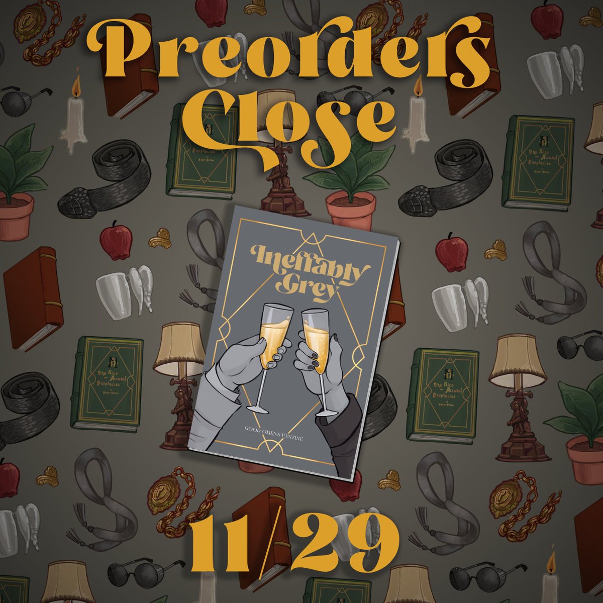 Our preorders close on 11/29! Hurry and grab your copy before it's too late!
#goodomens #goodomenszine